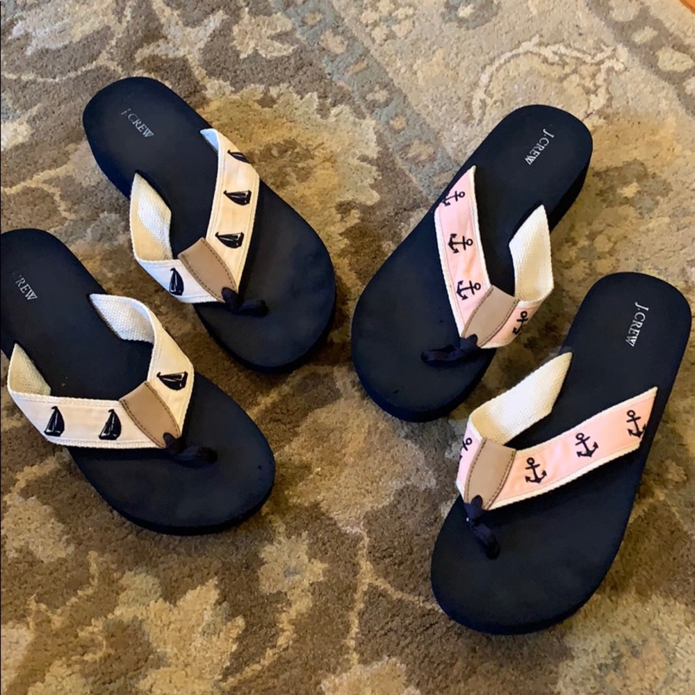 J. Crew flip flops women’s 10